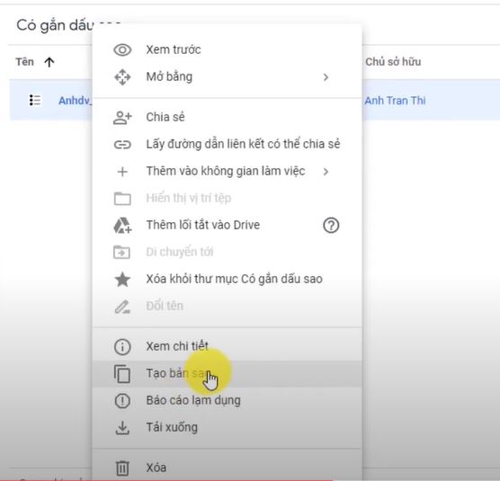 click-chuot-phai-vao-file-can-tai-va-chon-tao-ban-sao