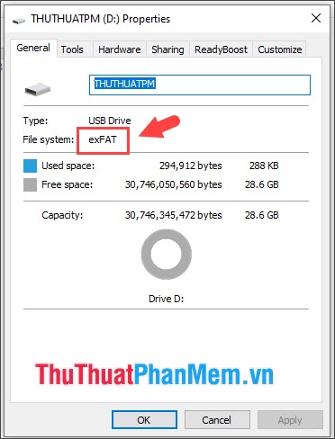 usb-truoc-khi-format-se-co-dinh-dang-exfat